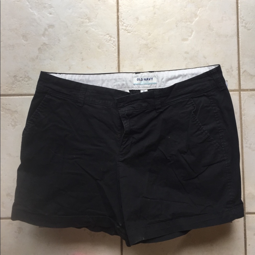 Black Khaki Shorts